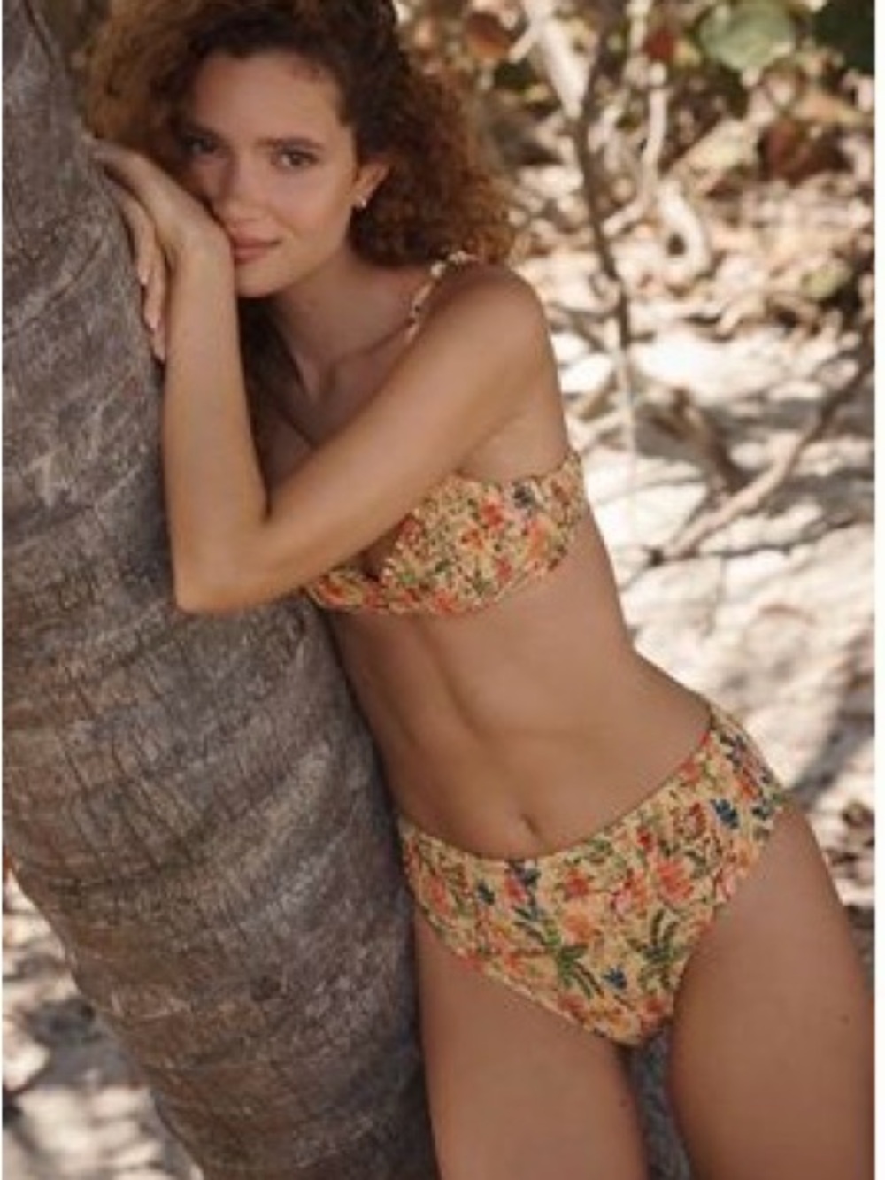 Farm Rio x Anthropologie Smocked Bikini Set